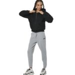 Body Action Full-Zip Sherpa Fleece Hoodie Black Γυναικεία Ζακέτα Προβατάκι Μαύρη