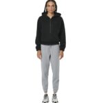 Body Action Full-Zip Sherpa Fleece Hoodie Black Γυναικεία Ζακέτα Προβατάκι Μαύρη
