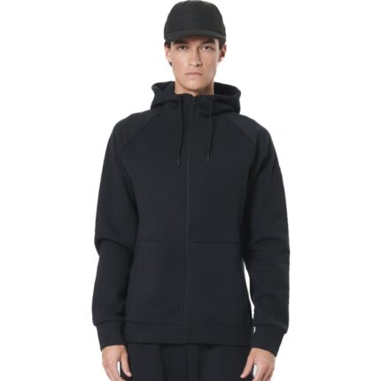 Body Action Αντρική Ζακέτα Tech Fleece με Κουκούλα Μαύρο