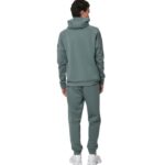 Body Action Αντρική Ζακέτα Tech Fleece με Κουκούλα Πράσινο