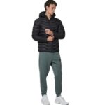 Body Action Lightweight Quilted Jacket with Hood Black Ανδρικό Μπουφάν Με Κουκούλα Μαύρο