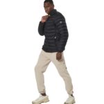 Body Action Quilted Jacket with Collar Black Ανδρικό Μπουφάν Μαύρο