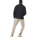 Body Action Quilted Jacket with Collar Black Ανδρικό Μπουφάν Μαύρο
