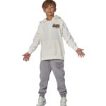 Body Action Hooded Jacket Star White Παιδική Ζακέτα με Κουκούλα Λευκή