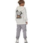 Body Action Hooded Jacket Star White Παιδική Ζακέτα με Κουκούλα Λευκή