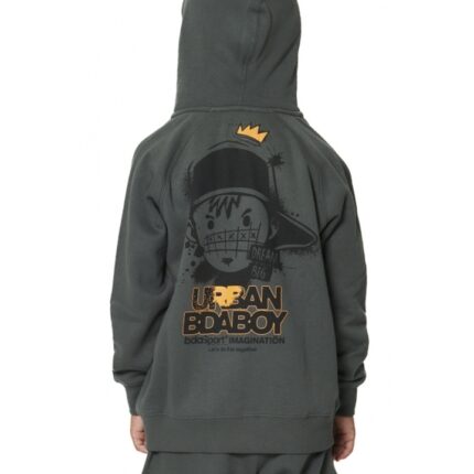 Body Action Hooded Jacket Balsam Green Παιδική Ζακέτα με Κουκούλα Λαδί