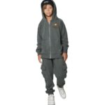 Body Action Hooded Jacket Balsam Green Παιδική Ζακέτα με Κουκούλα Λαδί