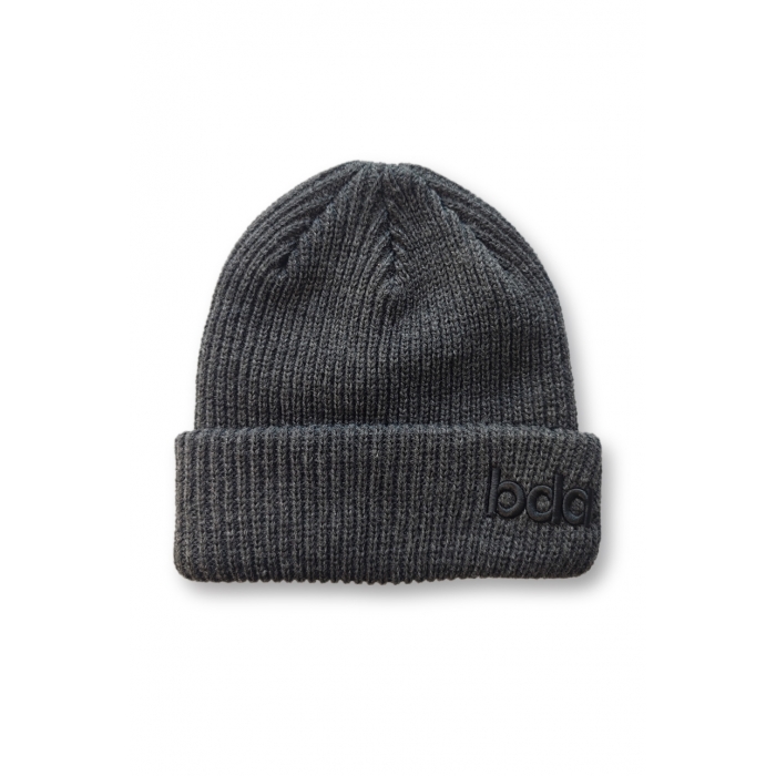 Body Action Ribbed Knit Beanie Hat Grey Melange Σκούφος Πλεκτός Γκρι