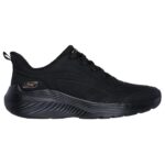 Skechers BOBS Sport Squad Waves - Just Wading Γυναικεία Αθλητικά Παπούτσια Μαύρα