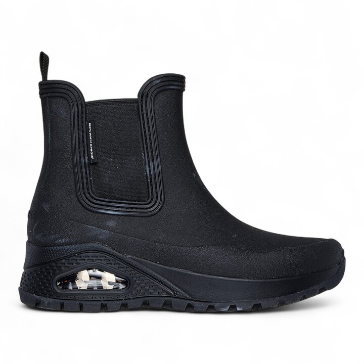 Skechers Uno Rugged – Dancing N The Rain Γυναικεία Μποτάκια Μαύρα