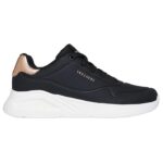 Skechers Uno Lite - Shimmer Along Γυναικεία Sneakers Μαύρα