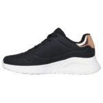 Skechers Uno Lite - Shimmer Along Γυναικεία Sneakers Μαύρα