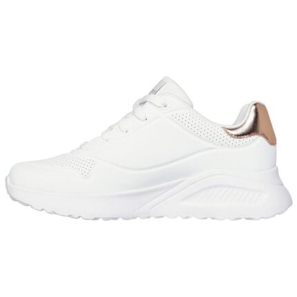 Skechers Uno Lite - Shimmer Along Γυναικεία Sneakers Λευκά