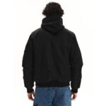 Emerson Flight Jacket With Removable Hood Ανδρικό Μπουφάν Με Αποσπώμενη Κουκούλα Μαύρο