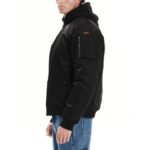 Emerson Flight Jacket With Removable Hood Ανδρικό Μπουφάν Με Αποσπώμενη Κουκούλα Μαύρο