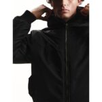Emerson Flight Jacket With Removable Hood Ανδρικό Μπουφάν Με Αποσπώμενη Κουκούλα Μαύρο