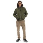 Emerson Flight Jacket With Removable Hood Ανδρικό Μπουφάν Με Αποσπώμενη Κουκούλα Λαδί