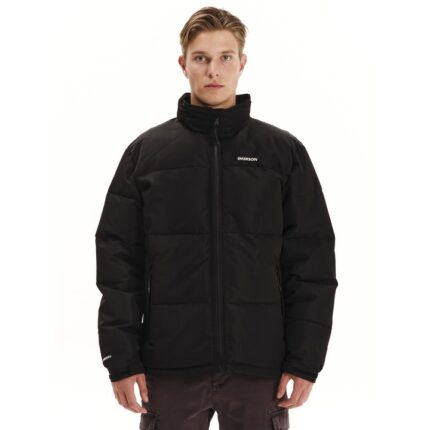 Emerson Puffer Jacket w/ Roll-in Hood Ανδρικό Μπουφάν Με Κρυφή Κουκούλα Μαύρο