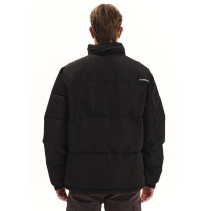 Emerson Puffer Jacket w/ Roll-in Hood Ανδρικό Μπουφάν Με Κρυφή Κουκούλα Μαύρο