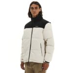 Emerson Puffer Jacket w/ Roll-in Hood Ανδρικό Μπουφάν Με Κρυφή Κουκούλα Εκρού / Μαύρο