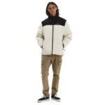 Emerson Puffer Jacket w/ Roll-in Hood Ανδρικό Μπουφάν Με Κρυφή Κουκούλα Εκρού / Μαύρο