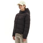 Emerson Hooded Puffer Jacket Γυναικείο Μπουφάν Με Κουκούλα Μαύρο