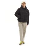 Emerson Hooded Puffer Jacket Γυναικείο Μπουφάν Με Κουκούλα Μαύρο