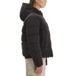Emerson Hooded Puffer Jacket Γυναικείο Μπουφάν Με Κουκούλα Μαύρο