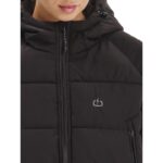 Emerson Hooded Puffer Jacket Γυναικείο Μπουφάν Με Κουκούλα Μαύρο