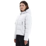 Emerson Hooded Puffer Jacket Γυναικείο Μπουφάν Με Κουκούλα Γκρι Ανοιχτό
