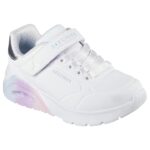 Skechers Uno Lite 2.0 - Vivid Metallic Παιδικά Sneakers με Σκρατς Λευκά