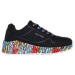Skechers x JGoldcrown: Uno Lite - Subtle Love Παιδικά Sneakers Μαύρα / Πολύχρωμα