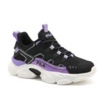 Fila Memory Spinel 3 Lace Παιδικά Sneakers με Κορδόνια Μαύρα / Μωβ