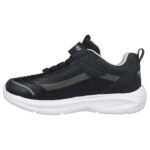 Skechers Hyper-Blitz - Hydro-Tronix Παιδικά Παπούτσια Τρεξίματος Με Σκρατς Μαύρα / Ασημί