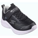 Skechers Hyper-Blitz - Hydro-Tronix Παιδικά Παπούτσια Τρεξίματος Με Σκρατς Μαύρα / Ασημί