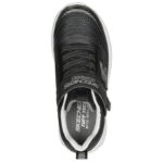 Skechers Hyper-Blitz - Hydro-Tronix Παιδικά Παπούτσια Τρεξίματος Με Σκρατς Μαύρα / Ασημί