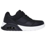 Skechers Uno Lite 2.0 - Pillar Duo Παιδικά Sneakers Μαύρα