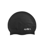 Amila Swim Cap Σκουφάκι Κολύμβησης Σιλικόνης Μαύρο