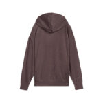 Puma Ess Elevated Comfort Velour Rib Hoodie Γυναικεία Φούτερ Μπλούζα Βελούδο Σάπιο Μήλο