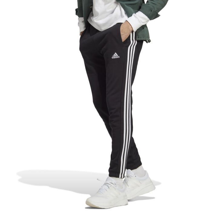 adidas Essentials French Terry Tapered Elastic Cuff 3-Stripes Pants