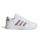 adidas Grand Court 2.0 Shoes Kids Παιδικά Sneakers Λευκά / Λεοπάρ