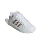 adidas Grand Court 2.0 Shoes Kids Παιδικά Sneakers Λευκά / Λεοπάρ