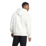 adidas ALL SZN Fleece Hoodie Ανδρική Φούτερ Μπλούζα με Κουκούλα Λευκή