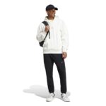 adidas ALL SZN Fleece Hoodie Ανδρική Φούτερ Μπλούζα με Κουκούλα Λευκή