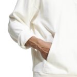 adidas ALL SZN Fleece Hoodie Ανδρική Φούτερ Μπλούζα με Κουκούλα Λευκή