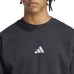 adidas Essentials Feelcozy French Terry Sweatshirt Ανδρική Φούτερ Μπλούζα Μαύρη