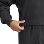 adidas Essentials Feelcozy French Terry Sweatshirt Ανδρική Φούτερ Μπλούζα Μαύρη