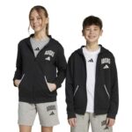 adidas Seasonals Essentials Collegiate Typography Full Zip Hoody Παιδική Ζακέτα Μαύρη