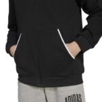 adidas Seasonals Essentials Collegiate Typography Full Zip Hoody Παιδική Ζακέτα Μαύρη