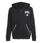 adidas Seasonals Essentials Collegiate Typography Full Zip Hoody Παιδική Ζακέτα Μαύρη